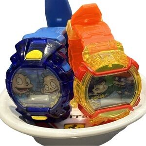 VINTAGE RUGRATS IN PARIS MOVIE 2000 burger king promo watch set of 2